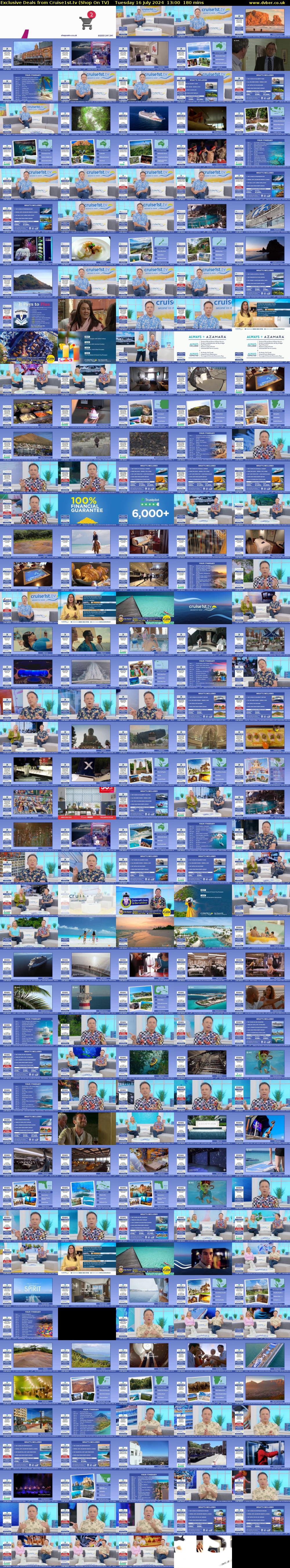 Exclusive Deals from Cruise1st.tv (Shop On TV) Tuesday 16 July 2024 13:00 - 16:00
