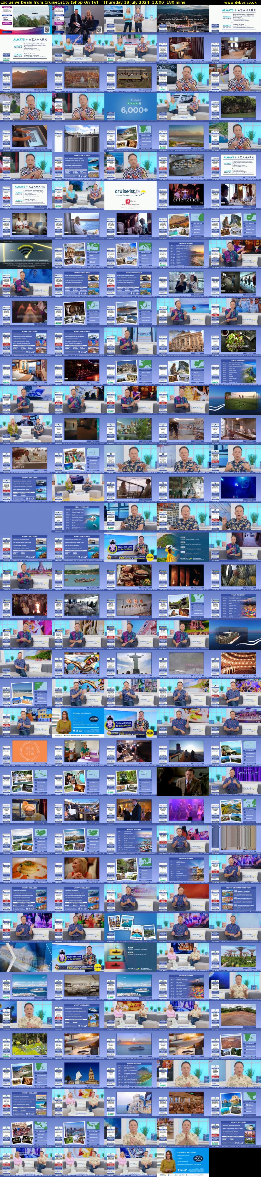 Exclusive Deals from Cruise1st.tv (Shop On TV) Thursday 18 July 2024 13:00 - 16:00