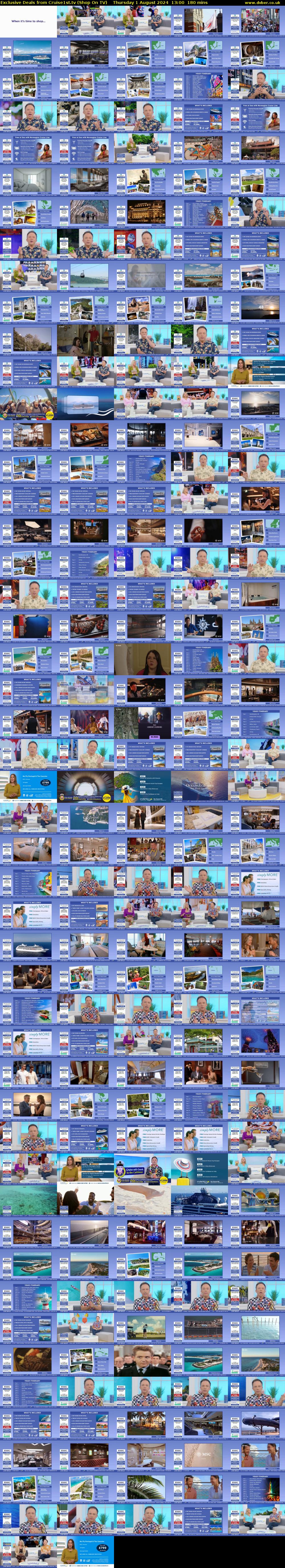 Exclusive Deals from Cruise1st.tv (Shop On TV) Thursday 1 August 2024 13:00 - 16:00