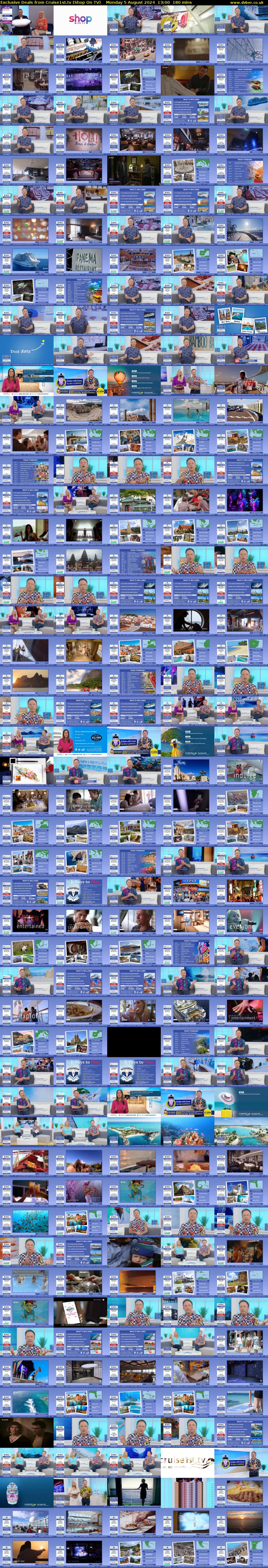 Exclusive Deals from Cruise1st.tv (Shop On TV) Monday 5 August 2024 13:00 - 16:00