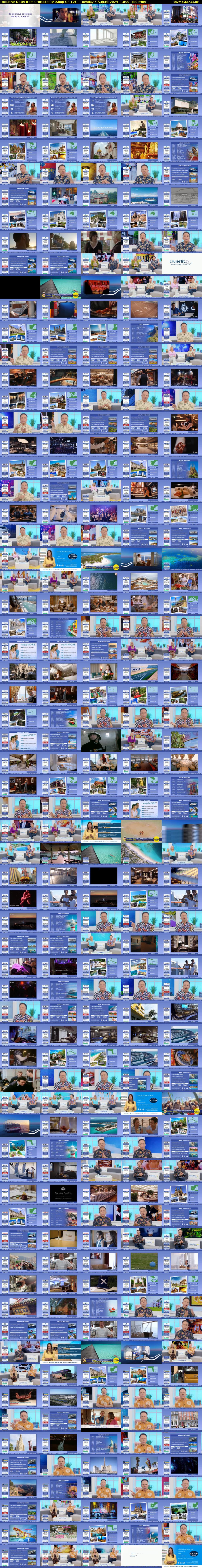 Exclusive Deals from Cruise1st.tv (Shop On TV) Tuesday 6 August 2024 13:00 - 16:00