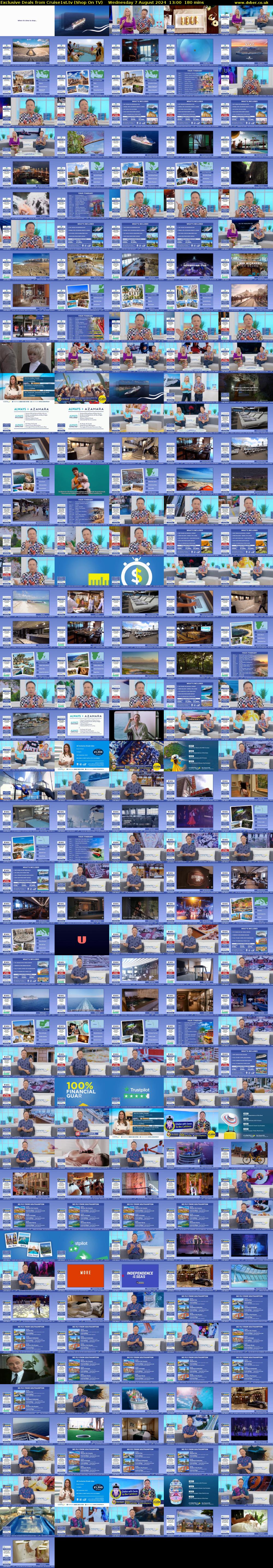 Exclusive Deals from Cruise1st.tv (Shop On TV) Wednesday 7 August 2024 13:00 - 16:00