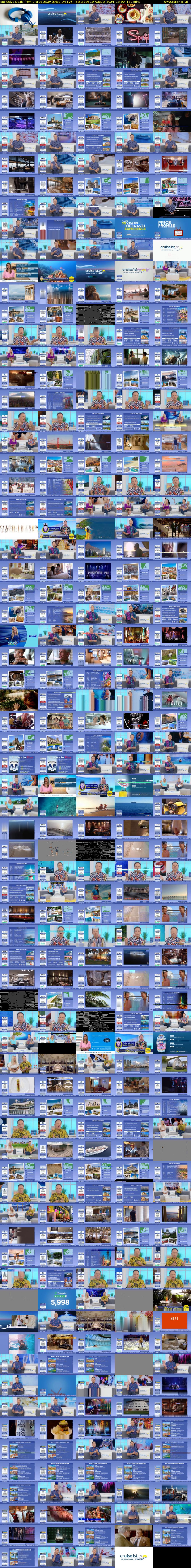 Exclusive Deals from Cruise1st.tv (Shop On TV) Saturday 10 August 2024 13:00 - 16:00
