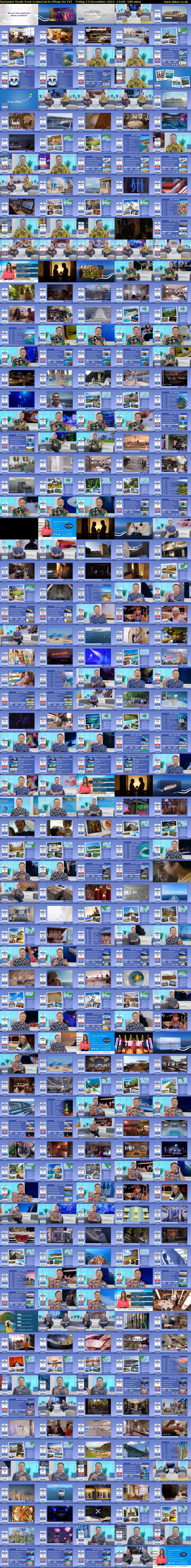 Exclusive Deals from Cruise1st.tv (Shop On TV) Friday 13 December 2024 13:00 - 16:00