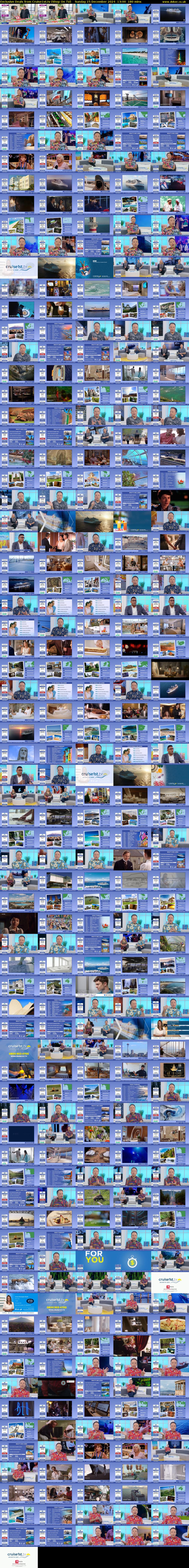 Exclusive Deals from Cruise1st.tv (Shop On TV) Sunday 15 December 2024 13:00 - 16:00