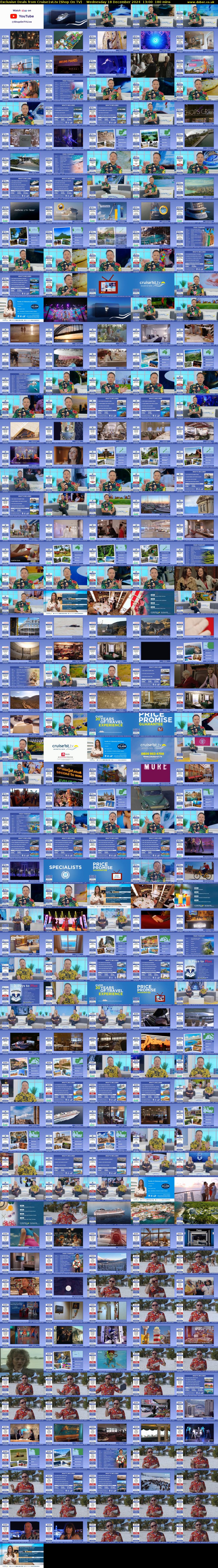 Exclusive Deals from Cruise1st.tv (Shop On TV) Wednesday 18 December 2024 13:00 - 16:00