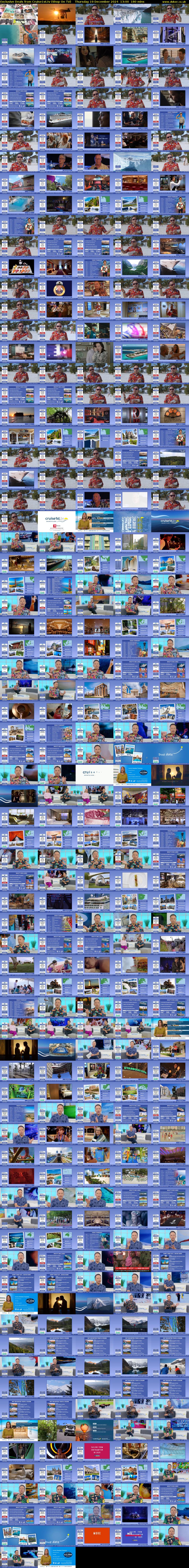 Exclusive Deals from Cruise1st.tv (Shop On TV) Thursday 19 December 2024 13:00 - 16:00
