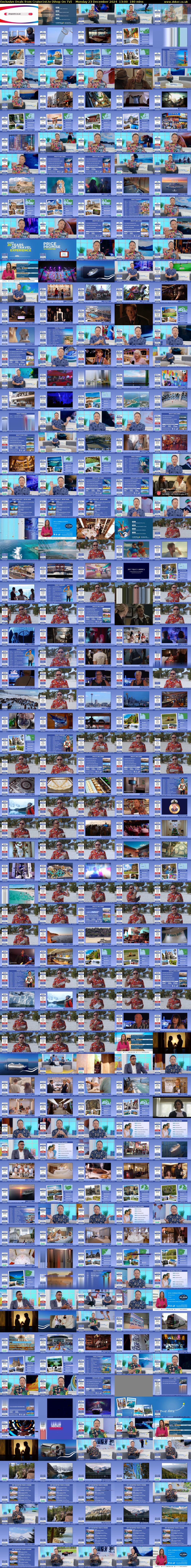 Exclusive Deals from Cruise1st.tv (Shop On TV) Monday 23 December 2024 13:00 - 16:00