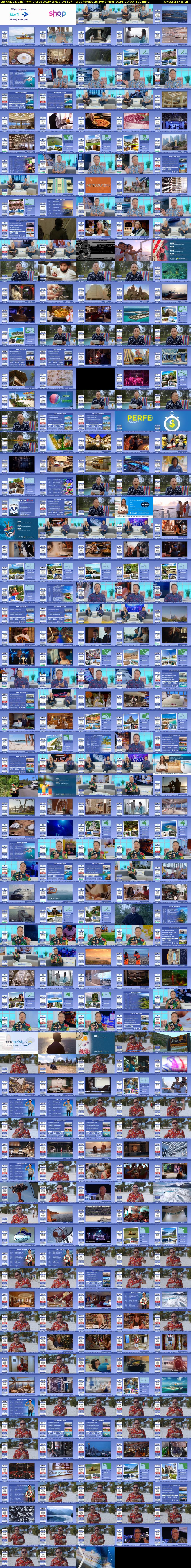 Exclusive Deals from Cruise1st.tv (Shop On TV) Wednesday 25 December 2024 13:00 - 16:00