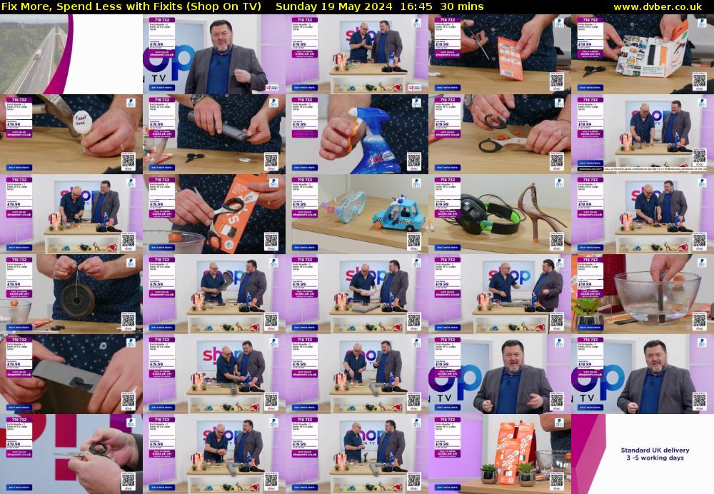 Fix More, Spend Less with Fixits (Shop On TV) Sunday 19 May 2024 16:45 - 17:15