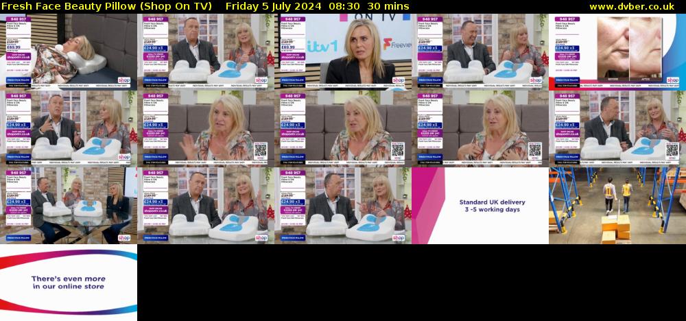 Fresh Face Beauty Pillow (Shop On TV) Friday 5 July 2024 08:30 - 09:00