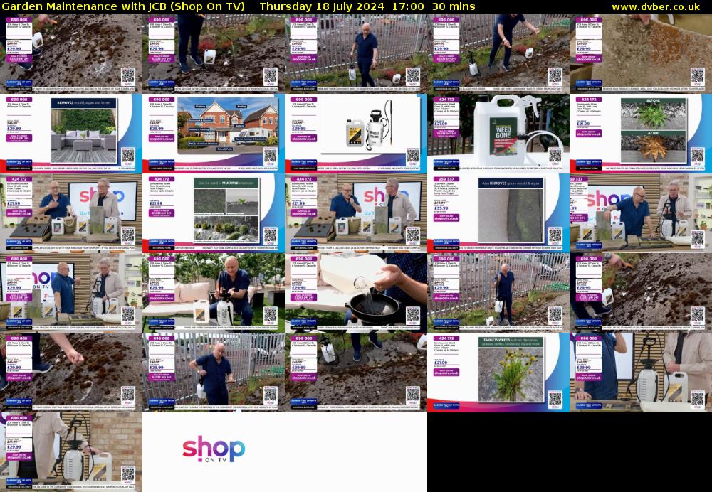 Garden Maintenance with JCB (Shop On TV) Thursday 18 July 2024 17:00 - 17:30