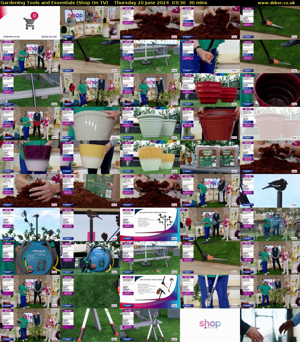 Gardening Tools and Essentials (Shop On TV) Thursday 20 June 2024 03:30 - 04:00