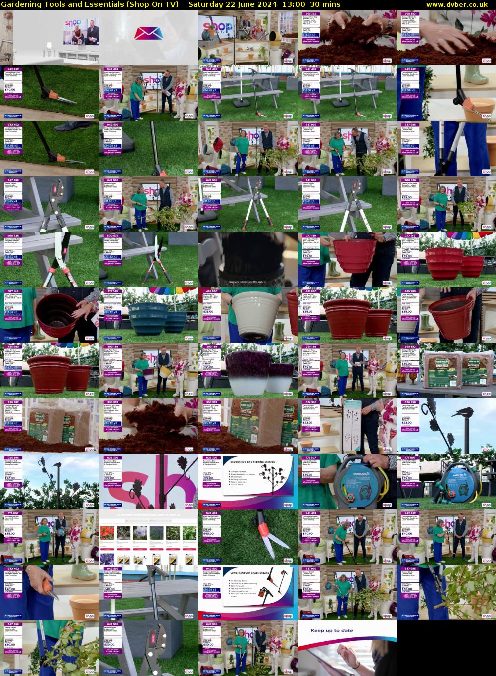 Gardening Tools and Essentials (Shop On TV) Saturday 22 June 2024 13:00 - 13:30