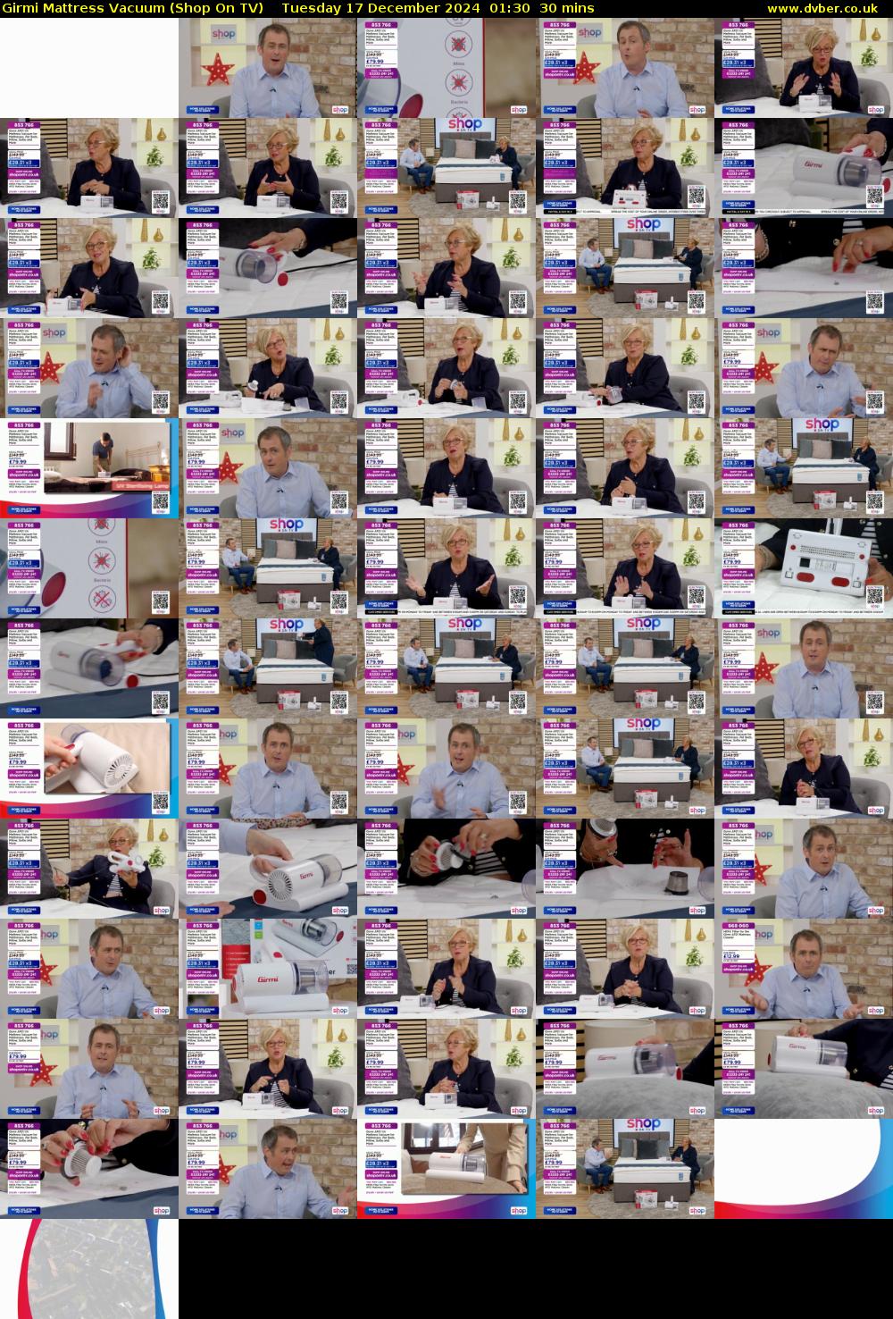 Girmi Mattress Vacuum (Shop On TV) Tuesday 17 December 2024 01:30 - 02:00