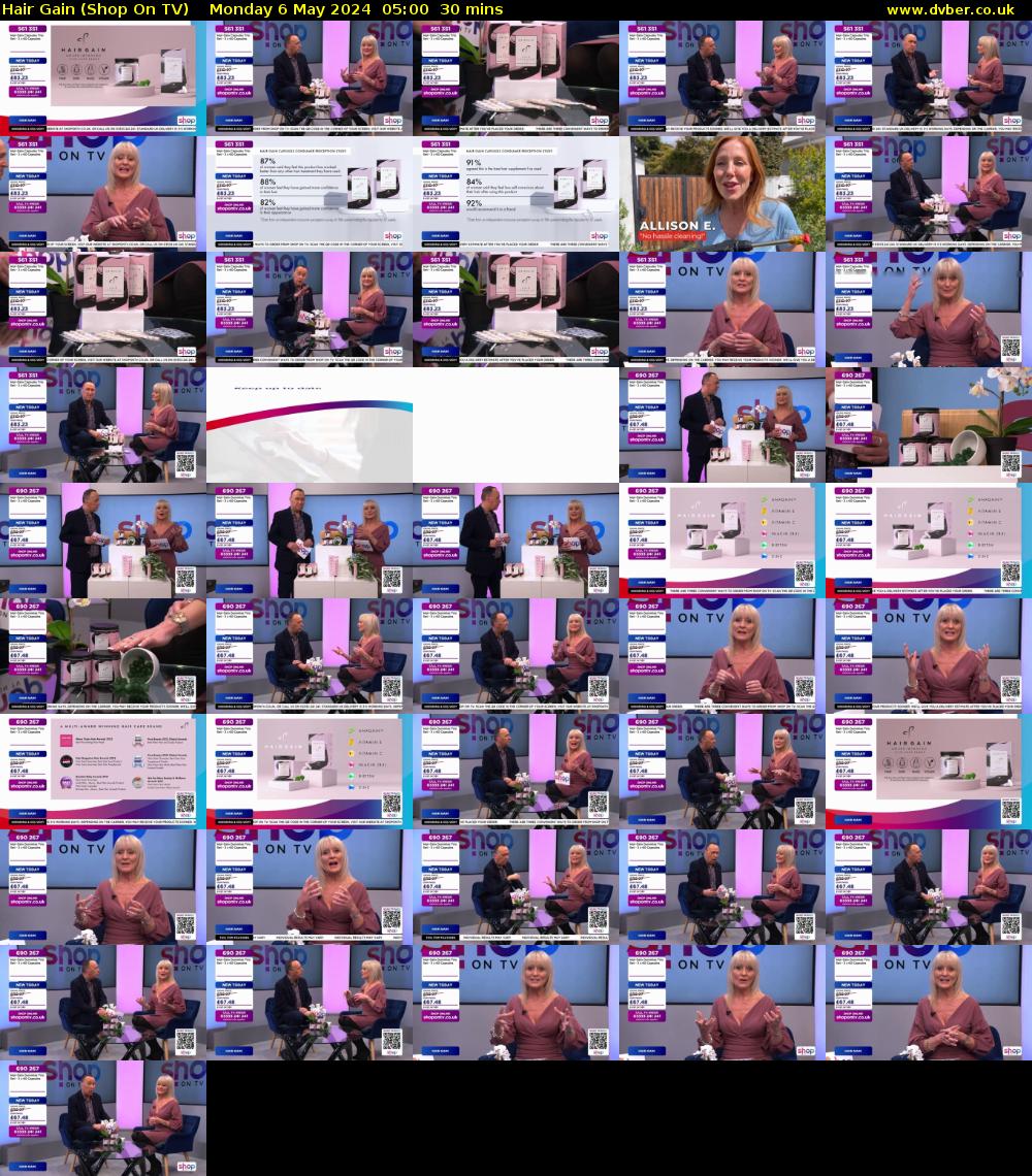 Hair Gain (Shop On TV) Monday 6 May 2024 05:00 - 05:30