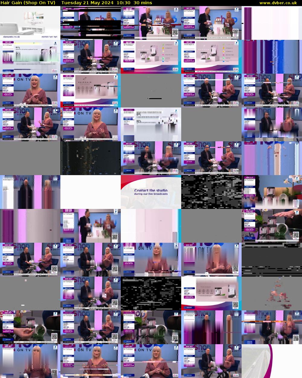 Hair Gain (Shop On TV) Tuesday 21 May 2024 10:30 - 11:00