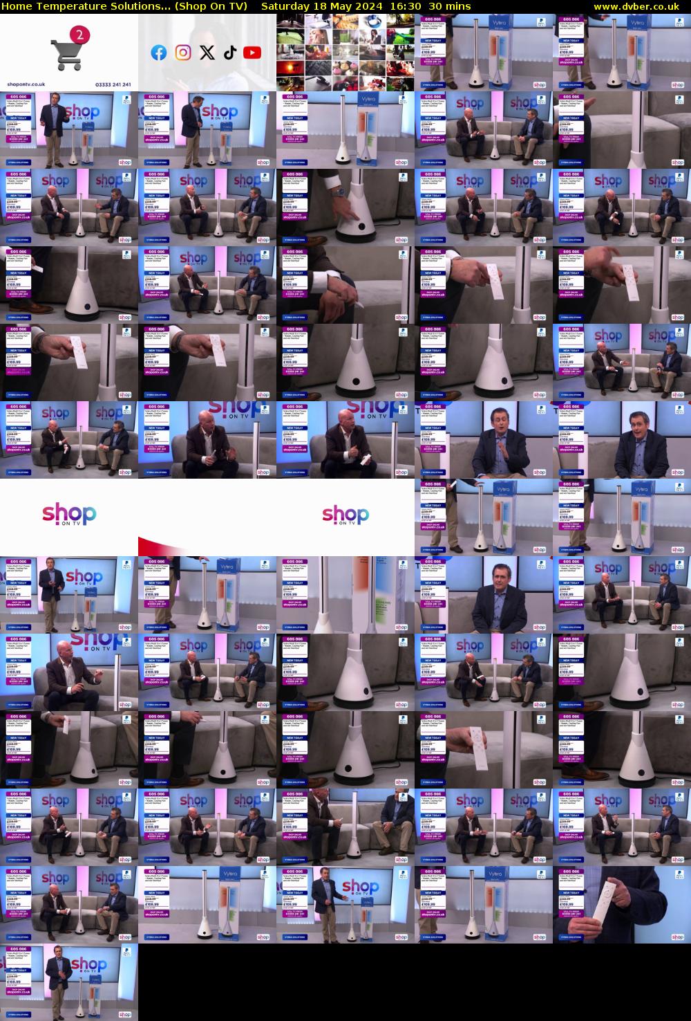 Home Temperature Solutions... (Shop On TV) Saturday 18 May 2024 16:30 - 17:00