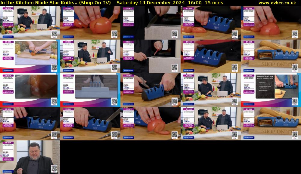 In the Kitchen Blade Star Knife... (Shop On TV) Saturday 14 December 2024 16:00 - 16:15