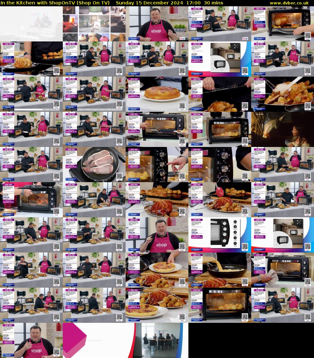 In the Kitchen with ShopOnTV (Shop On TV) Sunday 15 December 2024 17:00 - 17:30