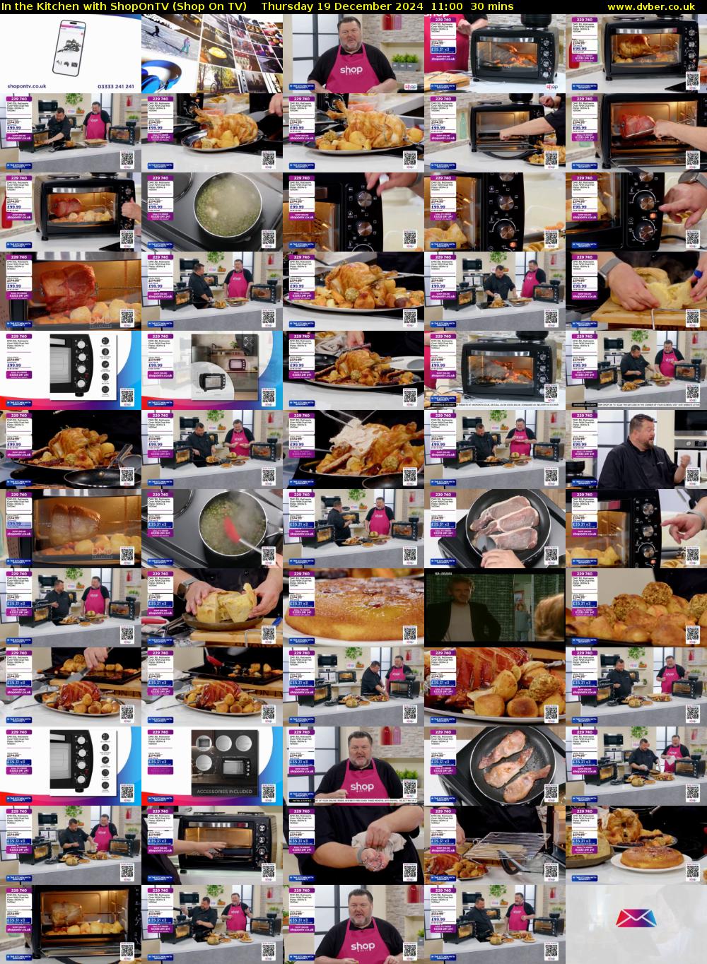 In the Kitchen with ShopOnTV (Shop On TV) Thursday 19 December 2024 11:00 - 11:30