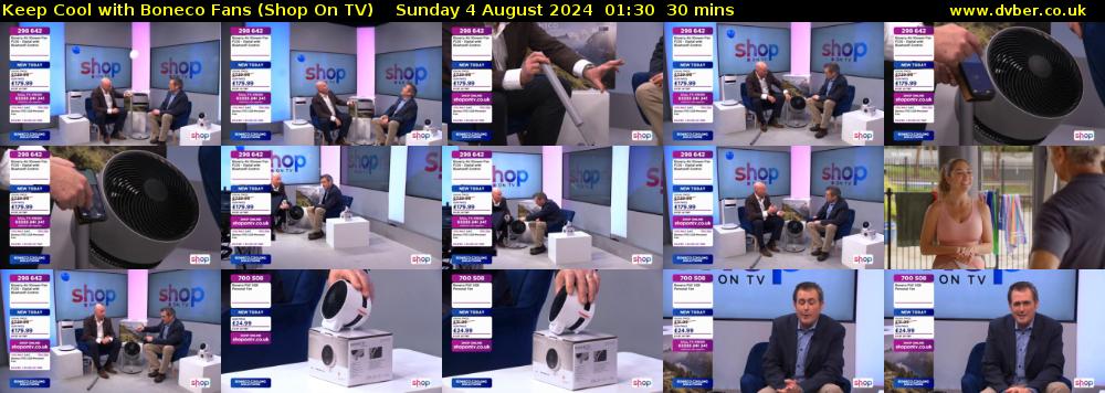 Keep Cool with Boneco Fans (Shop On TV) Sunday 4 August 2024 01:30 - 02:00