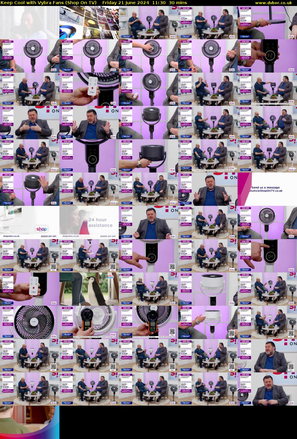 Keep Cool with Vybra Fans (Shop On TV) Friday 21 June 2024 11:30 - 12:00