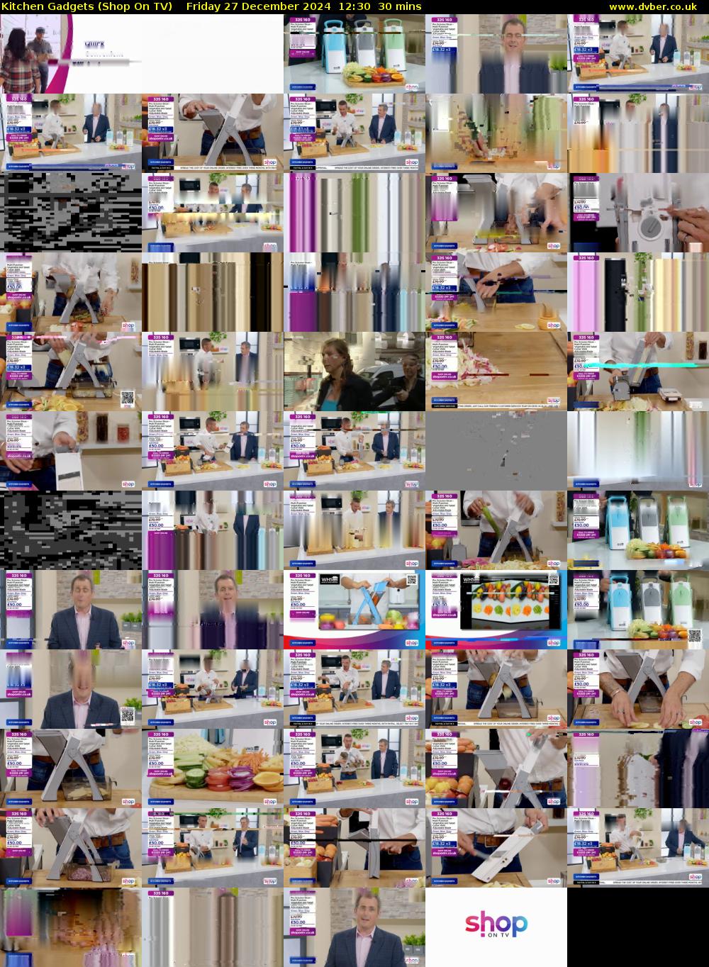 Kitchen Gadgets (Shop On TV) Friday 27 December 2024 12:30 - 13:00