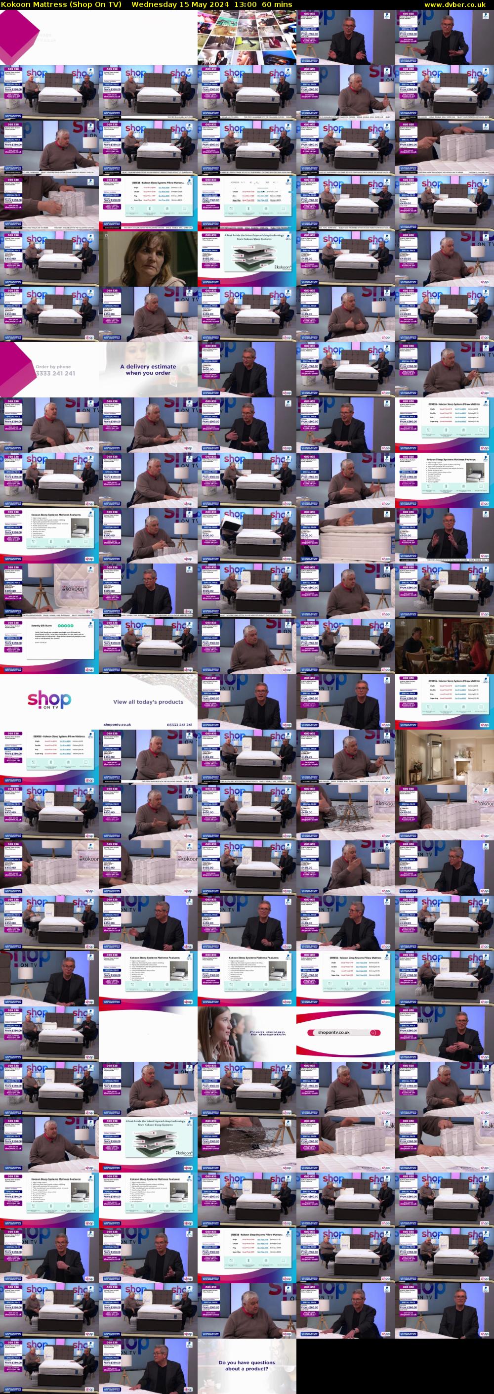 Kokoon Mattress (Shop On TV) Wednesday 15 May 2024 13:00 - 14:00