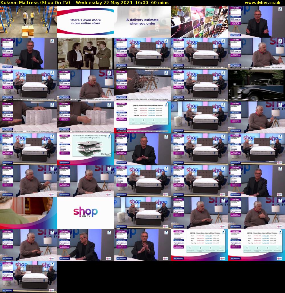 Kokoon Mattress (Shop On TV) Wednesday 22 May 2024 16:00 - 17:00