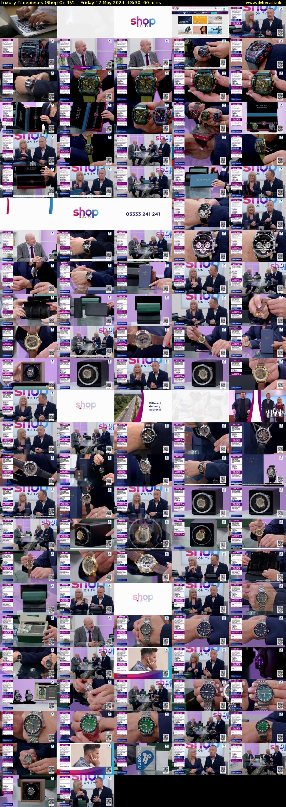 Luxury Timepieces (Shop On TV) Friday 17 May 2024 13:30 - 14:30