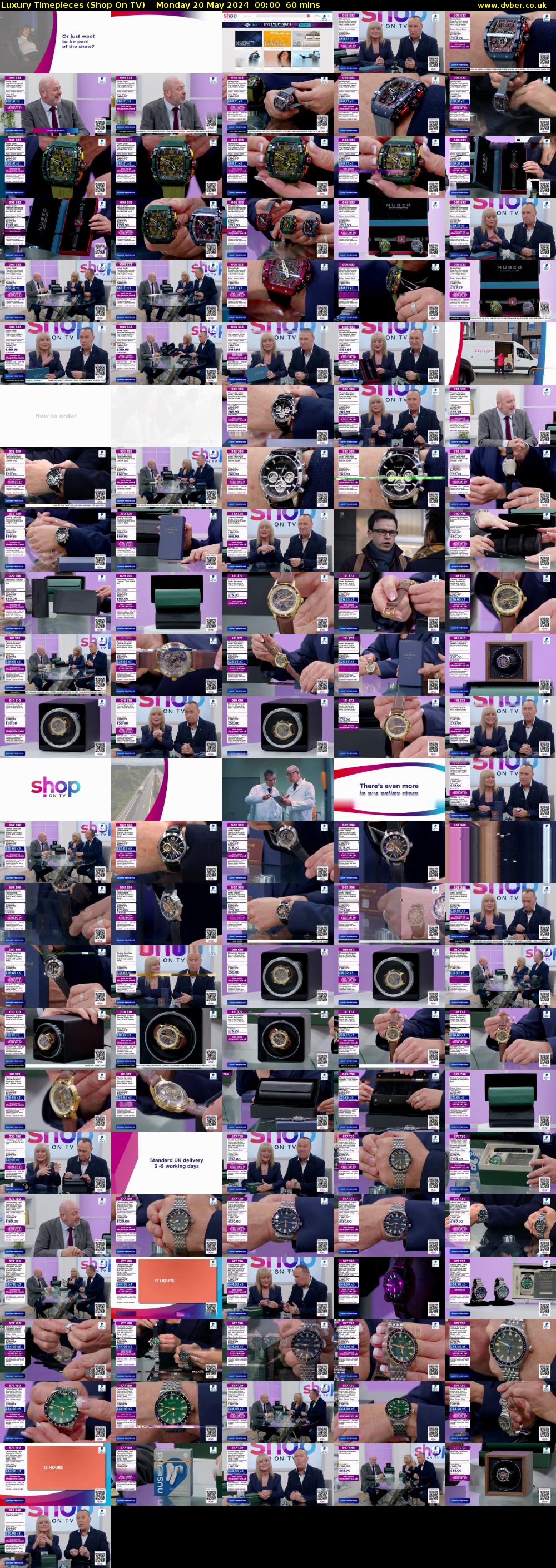 Luxury Timepieces (Shop On TV) Monday 20 May 2024 09:00 - 10:00