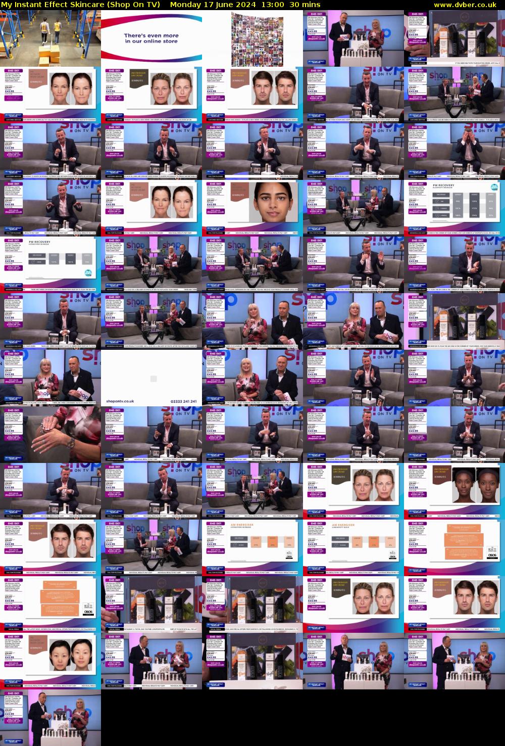 My Instant Effect Skincare (Shop On TV) Monday 17 June 2024 13:00 - 13:30