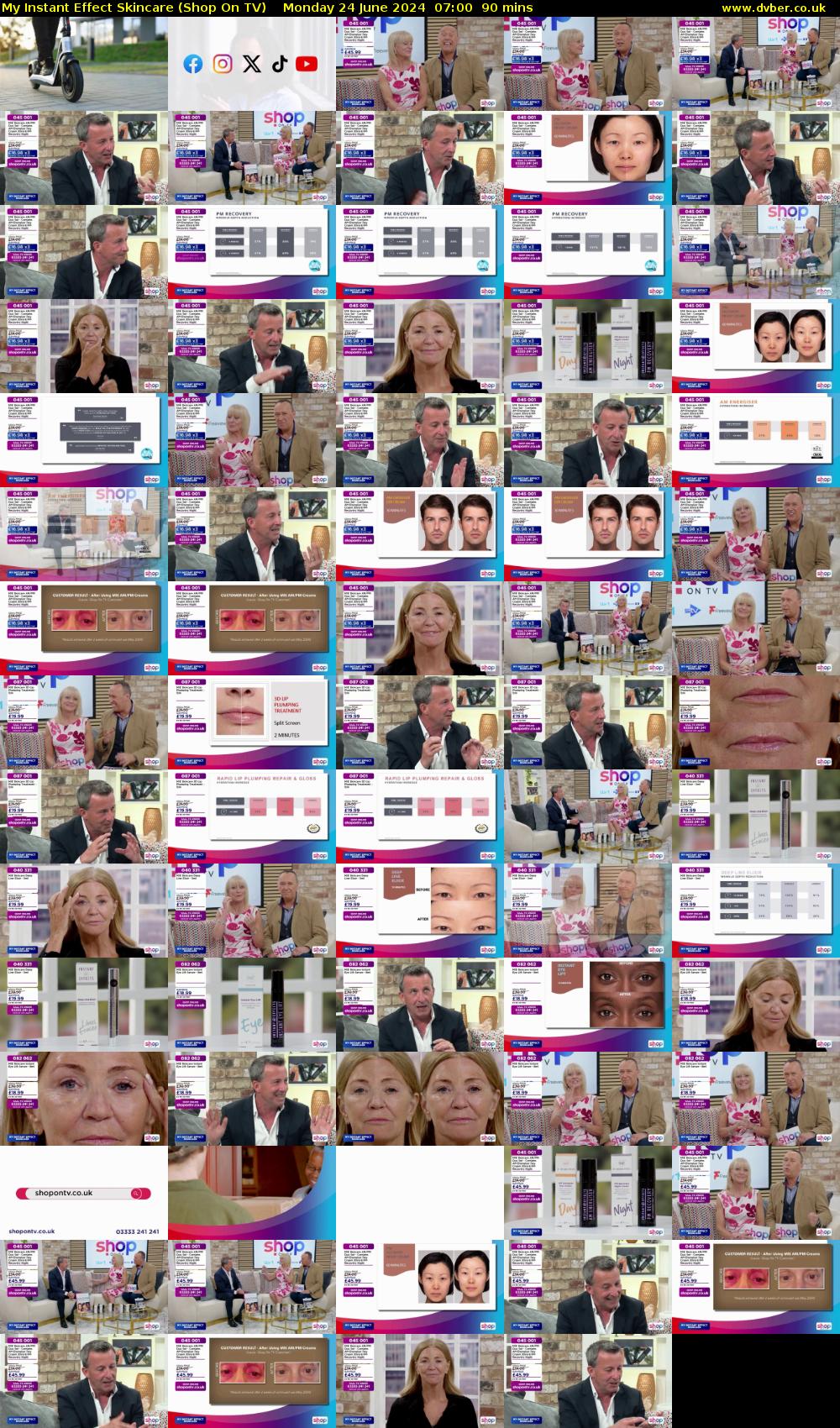 My Instant Effect Skincare (Shop On TV) Monday 24 June 2024 07:00 - 08:30