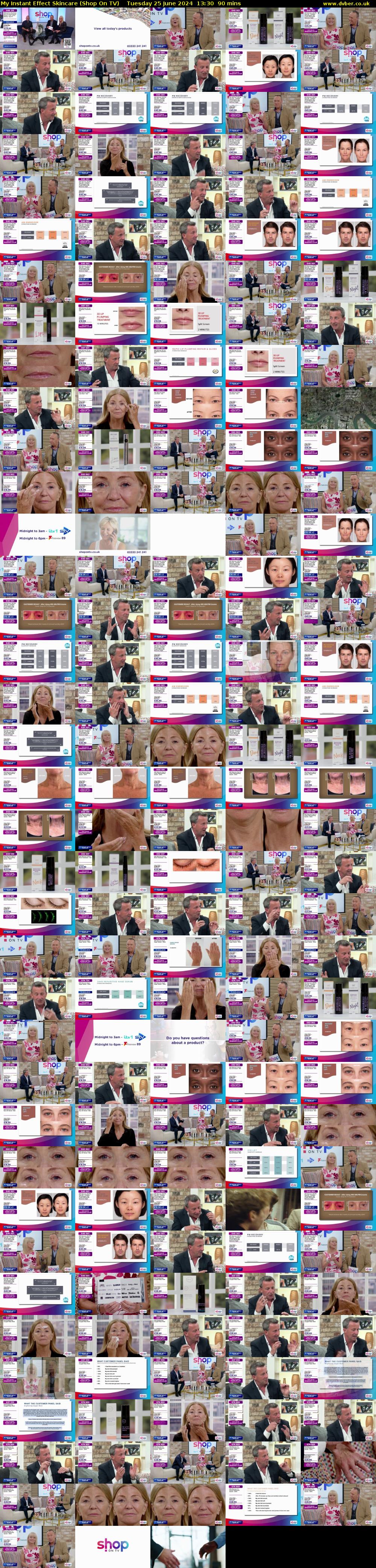 My Instant Effect Skincare (Shop On TV) Tuesday 25 June 2024 13:30 - 15:00