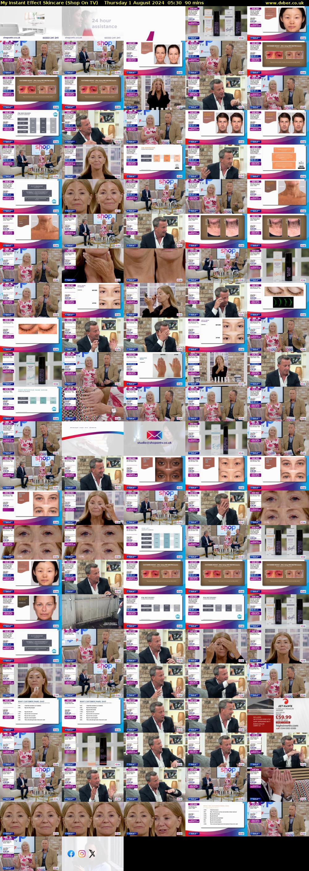 My Instant Effect Skincare (Shop On TV) Thursday 1 August 2024 05:30 - 07:00