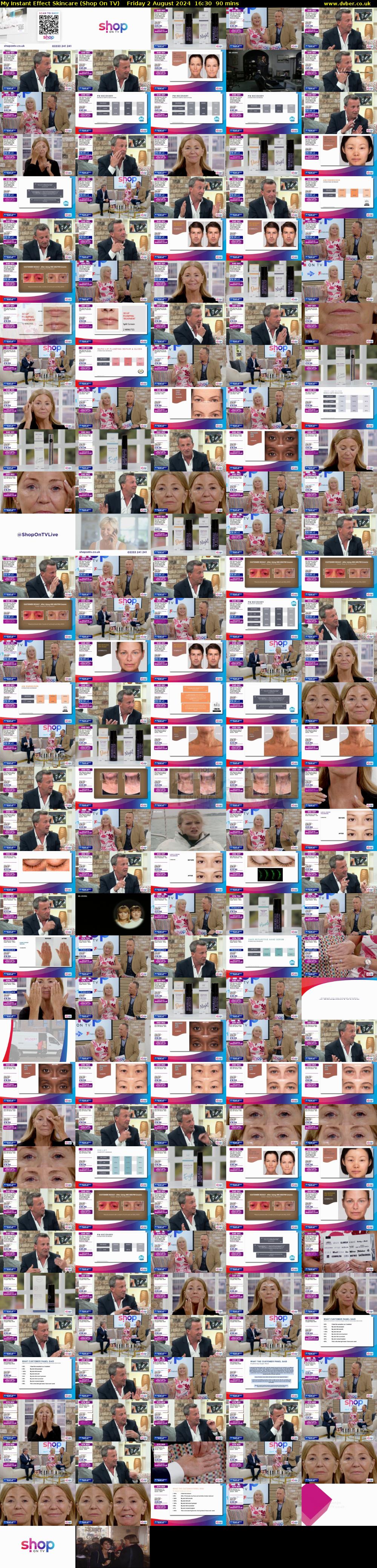 My Instant Effect Skincare (Shop On TV) Friday 2 August 2024 16:30 - 18:00