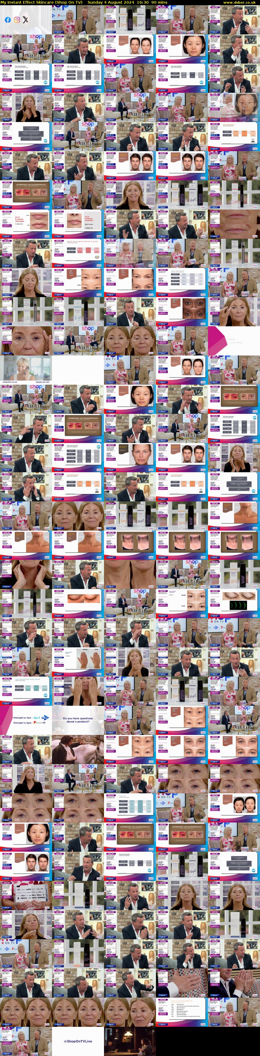 My Instant Effect Skincare (Shop On TV) Sunday 4 August 2024 16:30 - 18:00