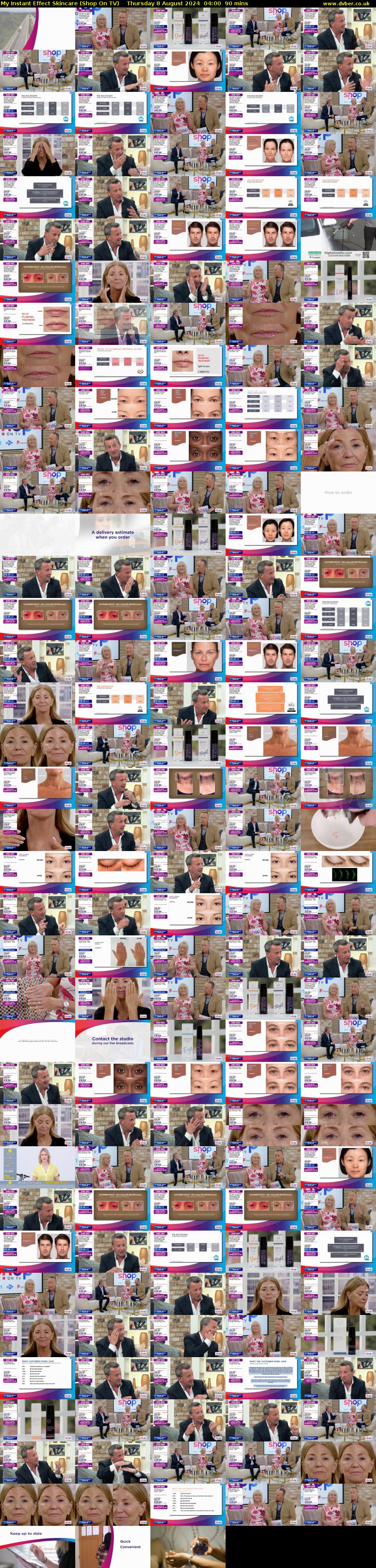 My Instant Effect Skincare (Shop On TV) Thursday 8 August 2024 04:00 - 05:30