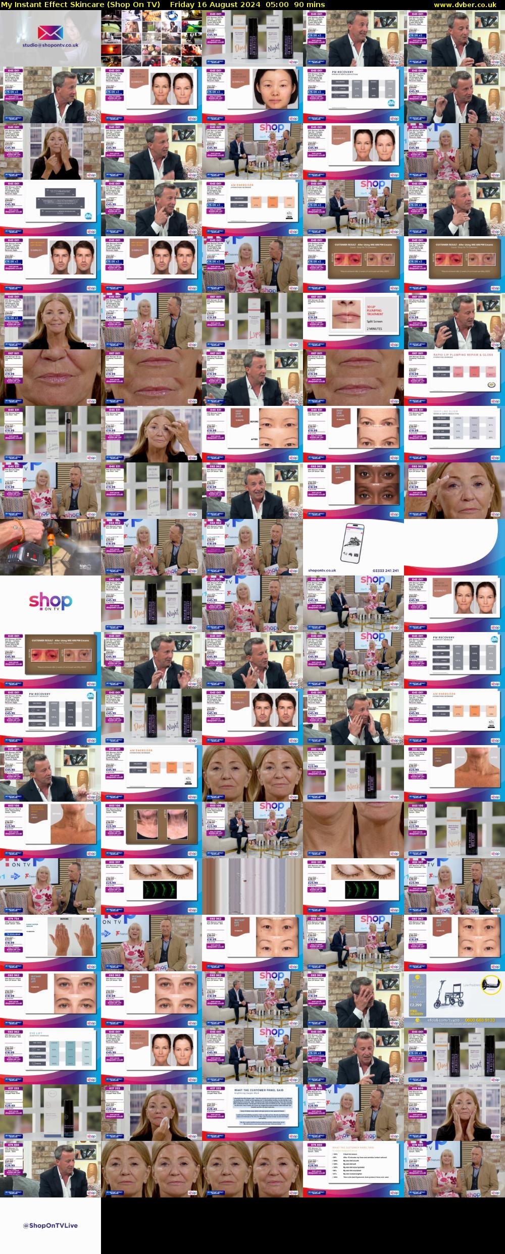 My Instant Effect Skincare (Shop On TV) Friday 16 August 2024 05:00 - 06:30