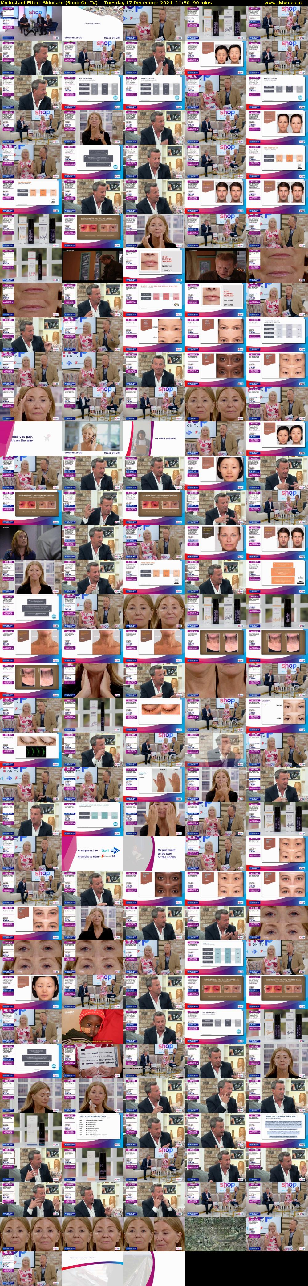 My Instant Effect Skincare (Shop On TV) Tuesday 17 December 2024 11:30 - 13:00