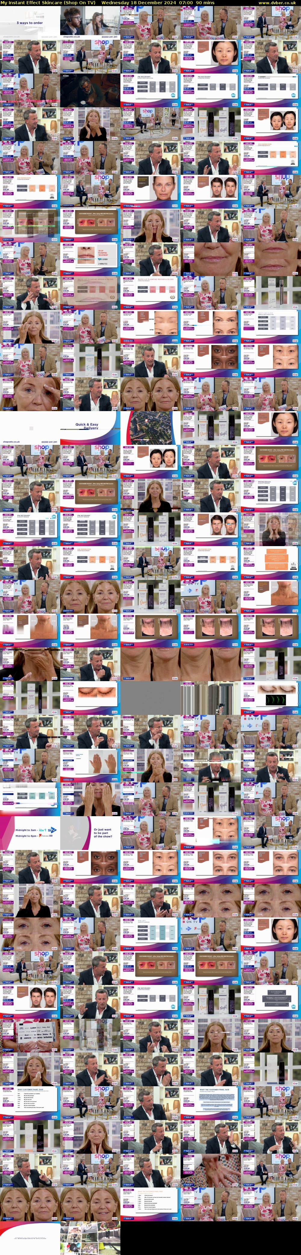 My Instant Effect Skincare (Shop On TV) Wednesday 18 December 2024 07:00 - 08:30