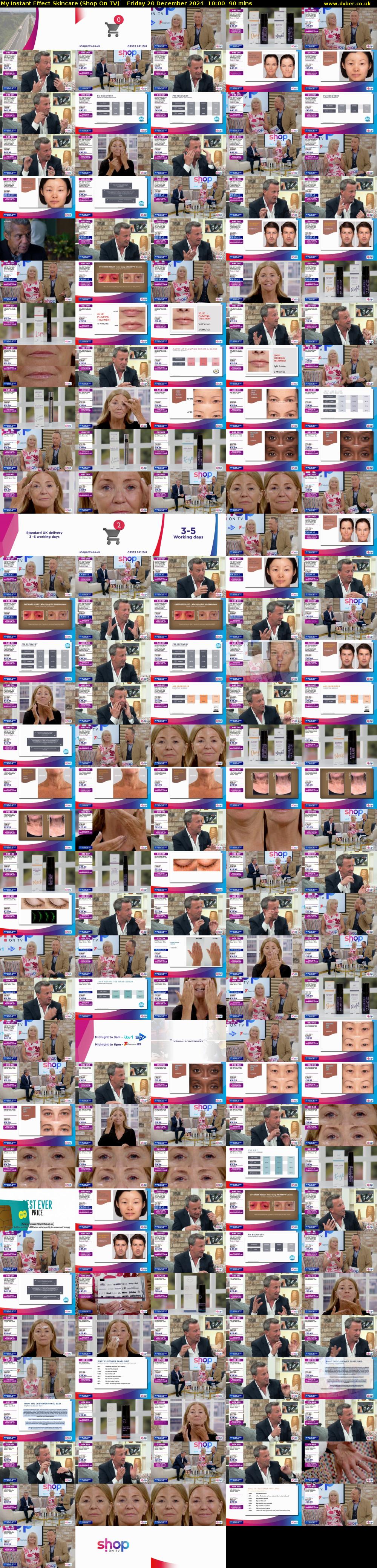 My Instant Effect Skincare (Shop On TV) Friday 20 December 2024 10:00 - 11:30