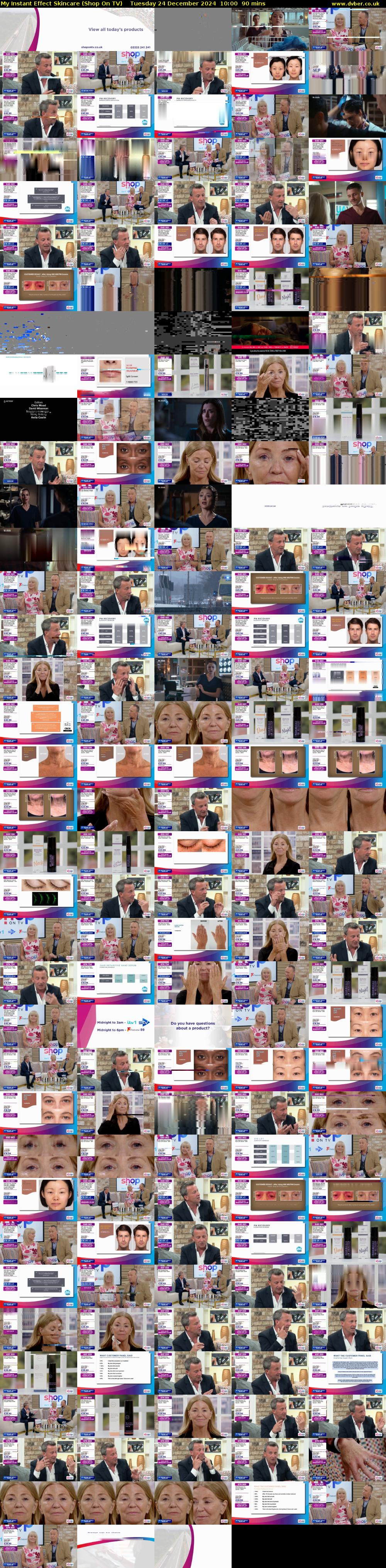 My Instant Effect Skincare (Shop On TV) Tuesday 24 December 2024 10:00 - 11:30