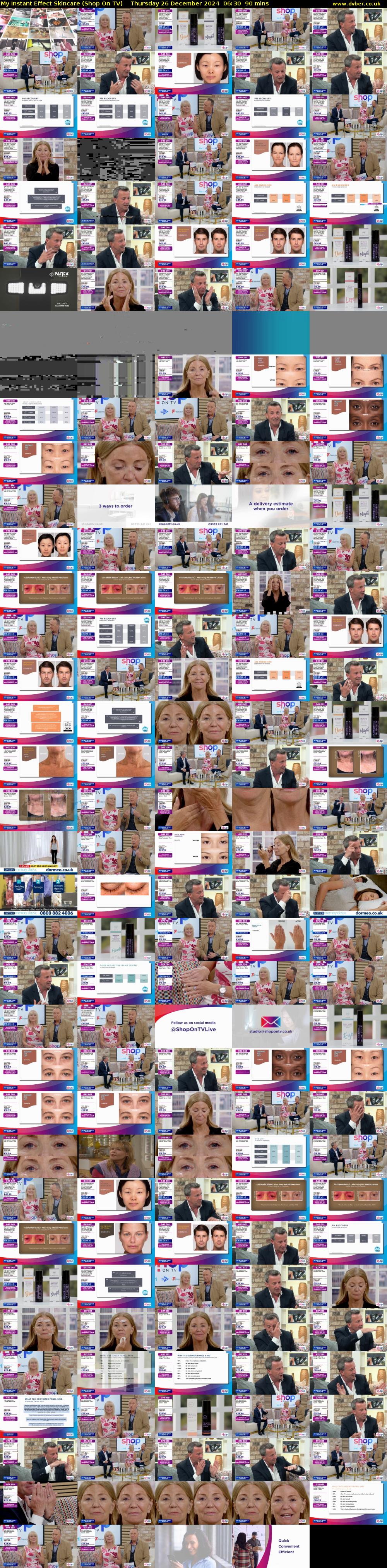 My Instant Effect Skincare (Shop On TV) Thursday 26 December 2024 06:30 - 08:00