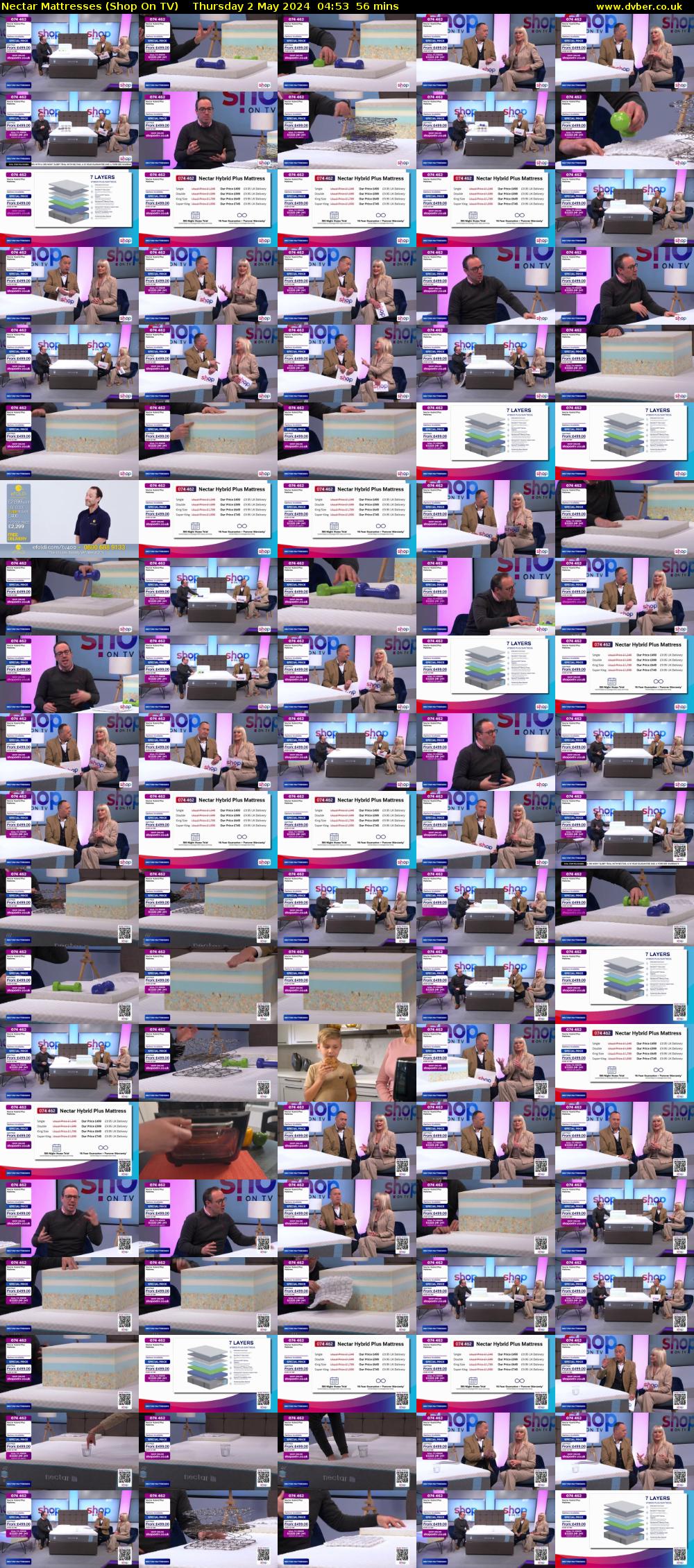 Nectar Mattresses (Shop On TV) Thursday 2 May 2024 04:53 - 05:49
