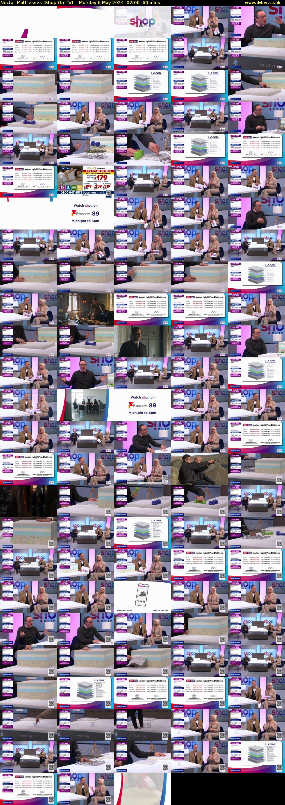 Nectar Mattresses (Shop On TV) Monday 6 May 2024 07:00 - 08:00