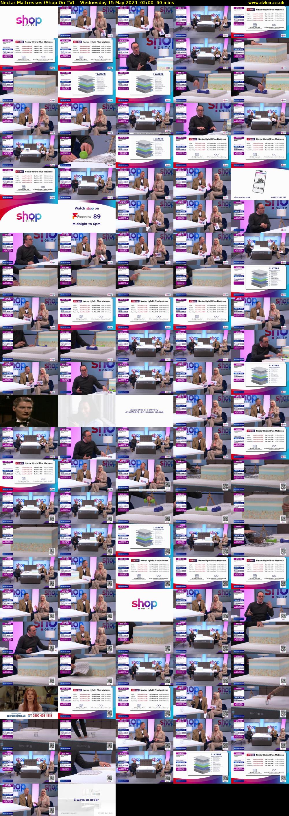 Nectar Mattresses (Shop On TV) Wednesday 15 May 2024 02:00 - 03:00
