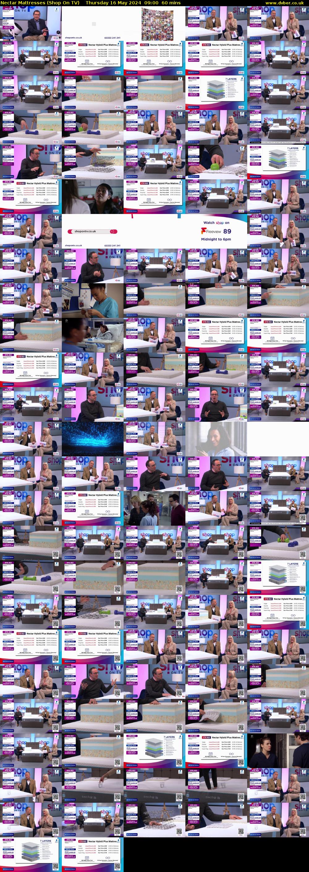 Nectar Mattresses (Shop On TV) Thursday 16 May 2024 09:00 - 10:00