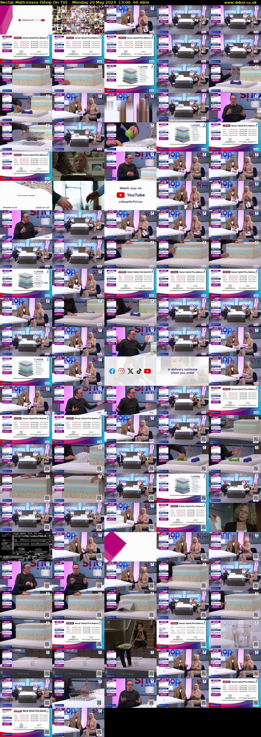 Nectar Mattresses (Shop On TV) Monday 20 May 2024 13:00 - 14:00